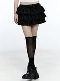 Tiered Stripe Mini Skirt CG507