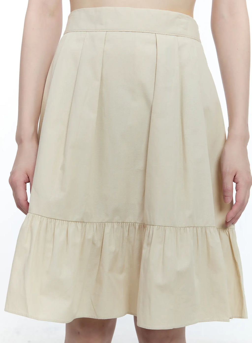 Cotton Tiered Midi Skirt CG507