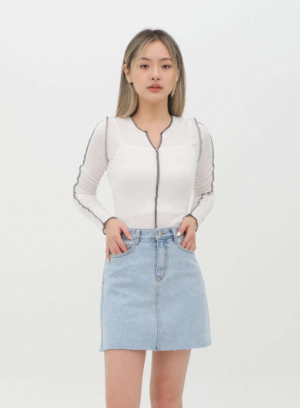 Denim Mini Skirt J28